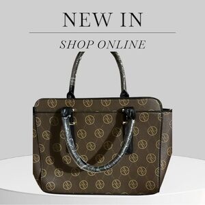 Adrienne Vittadini  Brown Designer Tote Bag